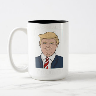 Caneca De Café Em Dois Tons O Presidente Donald Trump Mugshot Queria Foto Engr