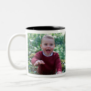 Caneca De Café Em Dois Tons O príncipe Louis comemora o primeiro aniversario