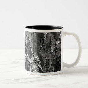 Caneca De Café Em Dois Tons O progresso de uma prostituta