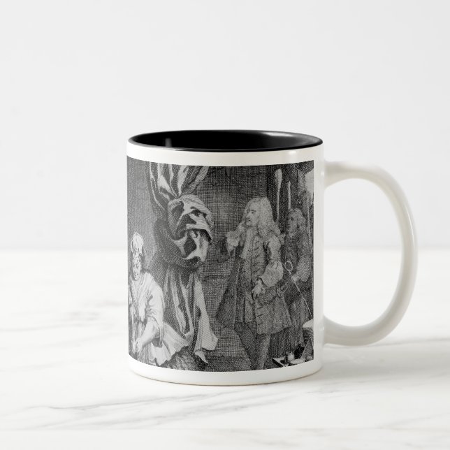 Caneca De Café Em Dois Tons O progresso de uma prostituta (Direita)