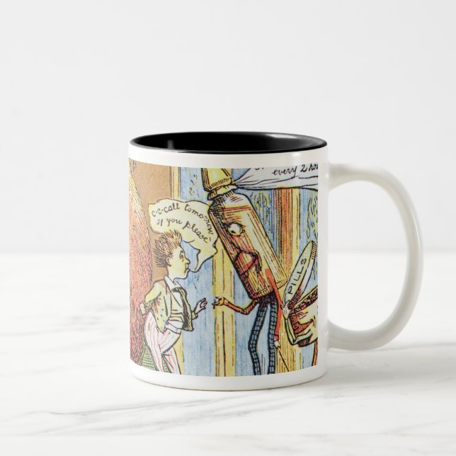 Caneca De Café Em Dois Tons O pudim do Natal (Direita)