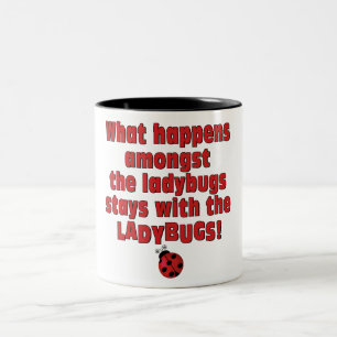 Caneca De Café Em Dois Tons O que acontece… joaninhas