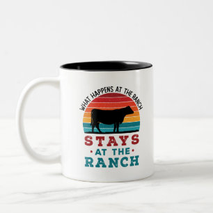 Caneca De Café Em Dois Tons O Que Acontece No Ranch