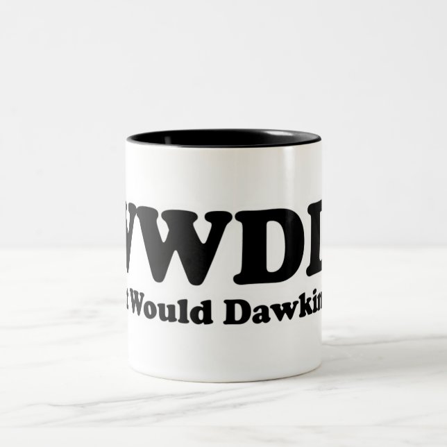 Caneca De Café Em Dois Tons O que Dawkins faria? (Centro)