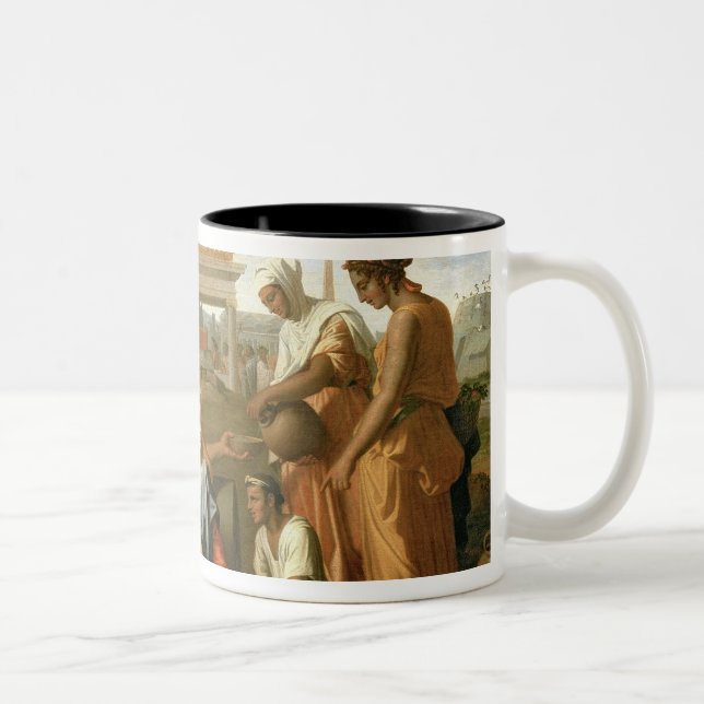 Caneca De Café Em Dois Tons O resto no vôo em Egipto (Direita)