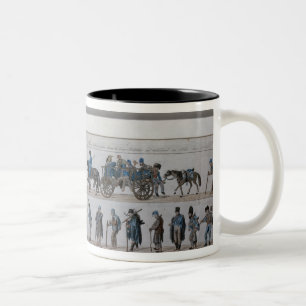 Caneca De Café Em Dois Tons O retorno do exército francês derrotado de