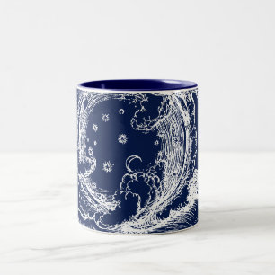 Caneca De Café Em Dois Tons O Rubaiyat da Criação de Omar Khayyam