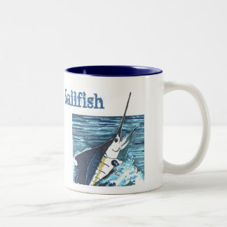 Caneca De Café Em Dois Tons O Sailfish salta Sportfish