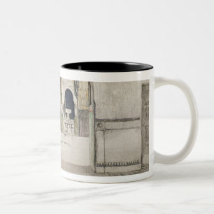 Caneca De Café Em Dois Tons O Salão das duas irmãs (Sala de las dos Herma