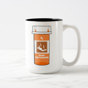 Caneca De Café Em Dois Tons O Salto de Paraquedas É Minha Droga
