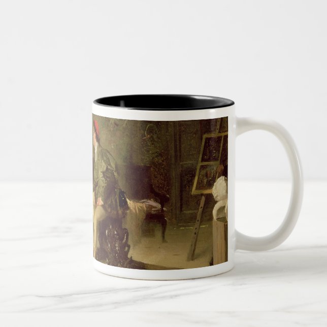 Caneca De Café Em Dois Tons O Sculptress novo (óleo em canvas) (Direita)