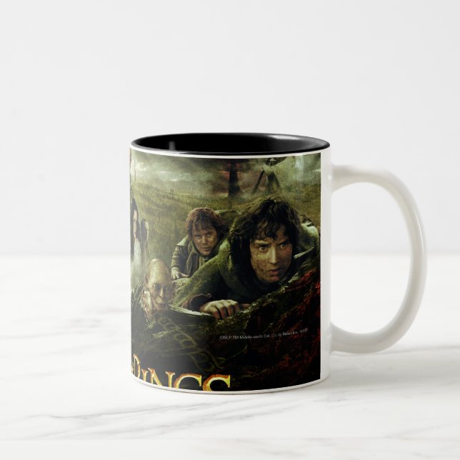 Caneca De Café Em Dois Tons O SENHOR DO filme RINGS Poster Art (Direita)