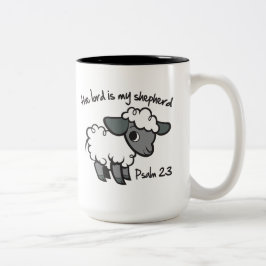 Caneca De Café Em Dois Tons O senhor é meu pastor