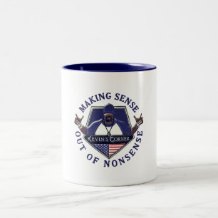 Caneca De Café Em Dois Tons O Sentido do Fazer do Canto de Kevin por bobagem
