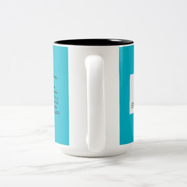 Caneca De Café Em Dois Tons O Shaders feio (Alça)