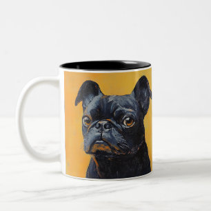 Caneca De Café Em Dois Tons O Simples Moderno Legal Elegante do Pet Cria o seu