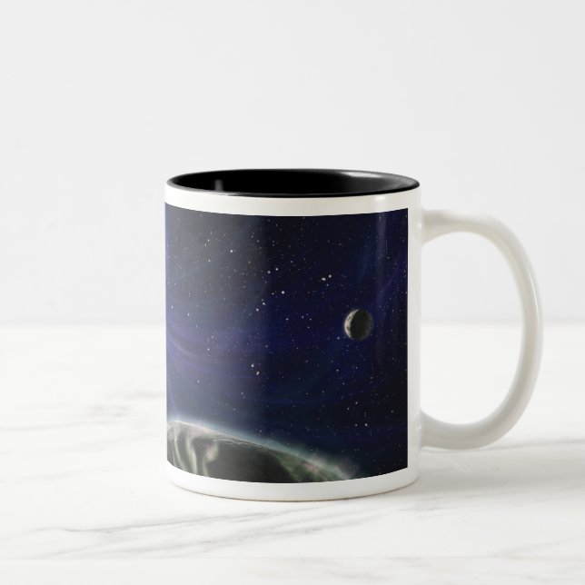 Caneca De Café Em Dois Tons O sistema do planeta pulsar (Direita)