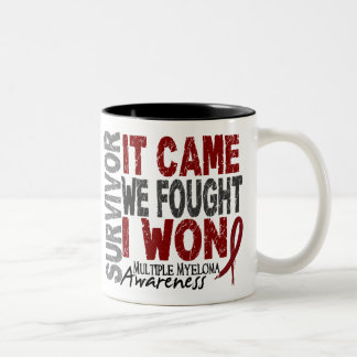 Caneca De Café Em Dois Tons O sobrevivente que do mieloma múltiplo veio nós