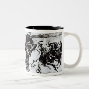 Caneca De Café Em Dois Tons O sótão traz em Billy o miúdo, 1880