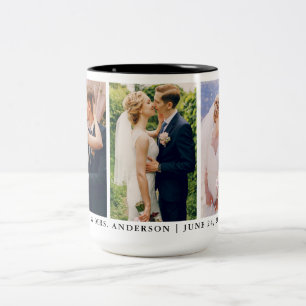 Caneca De Café Em Dois Tons O Sr. e a Sra. 3. Foto, Noiva e Grande Casamento