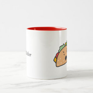 Caneca De Café Em Dois Tons O Taco Irritado com o Nome