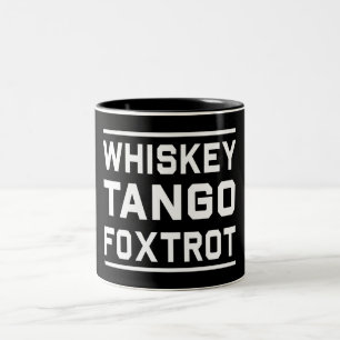 Caneca De Café Em Dois Tons O tango do uísque Foxtrot