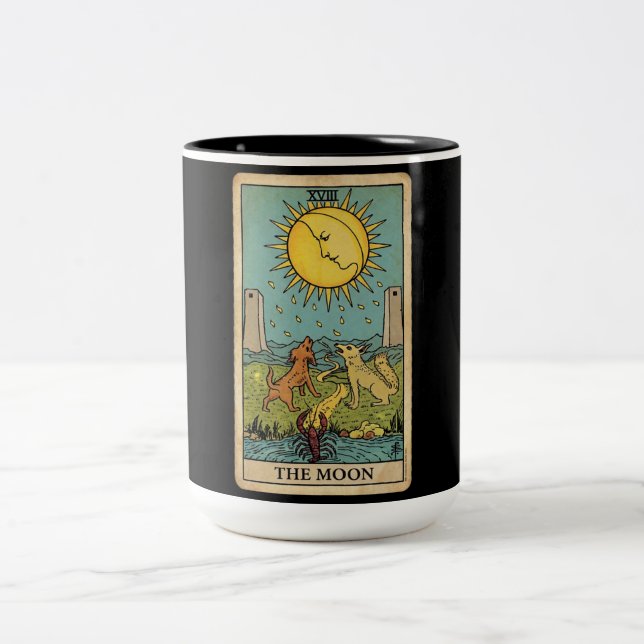Caneca De Café Em Dois Tons O Tarot da Lua (Centro)