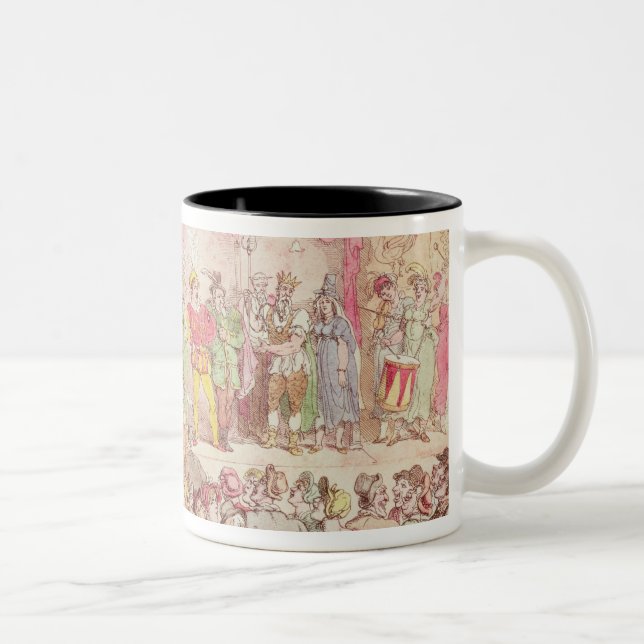 Caneca De Café Em Dois Tons O teatro de Richardson, publicado por Ackermann (Direita)