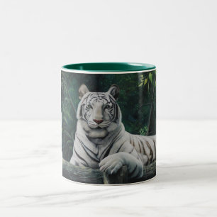 Caneca De Café Em Dois Tons o tigre blanco