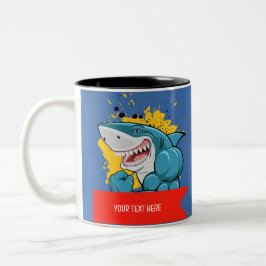 CANECA DE CAFÉ EM DOIS TONS O TUBARÃO 