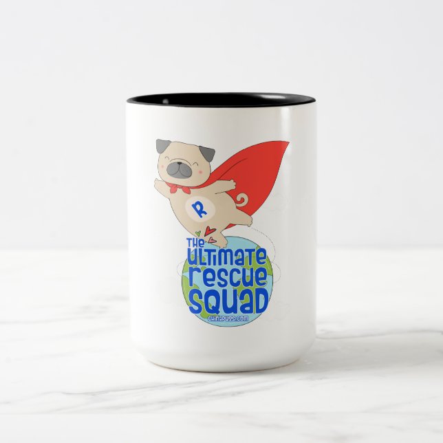 Caneca De Café Em Dois Tons O último esquadrão de resgate (Centro)