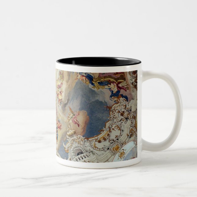 Caneca De Café Em Dois Tons O último julgamento, pintura do teto (Direita)