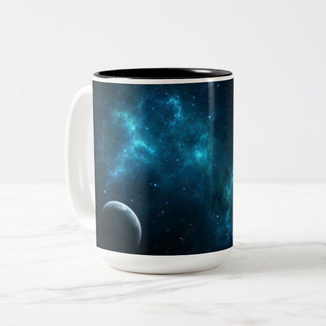 Caneca De Café Em Dois Tons O universo (Frente Esquerda)