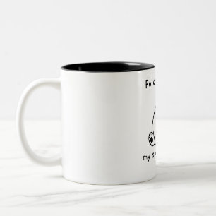 Caneca De Café Em Dois Tons O Urso Polar Bonito É O Meu Bebê Animal Espiritu