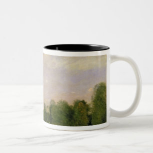 Caneca De Café Em Dois Tons O vagão, lembrança de Saintry, 1874