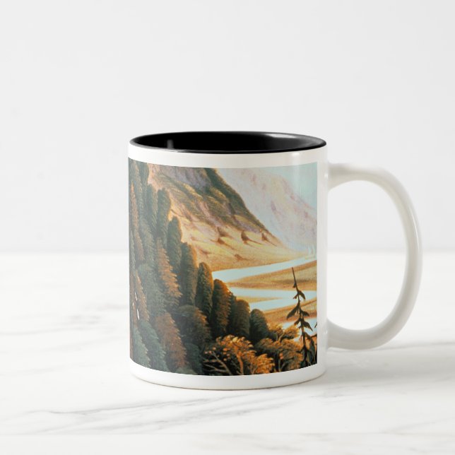 Caneca De Café Em Dois Tons O vale de Connecticut (Direita)