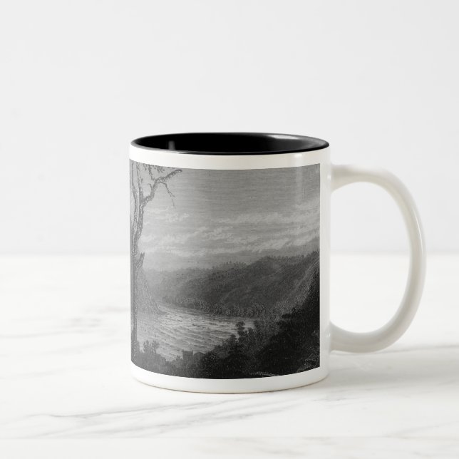 Caneca De Café Em Dois Tons O vale do Shenandoah, de Jefferson (Direita)