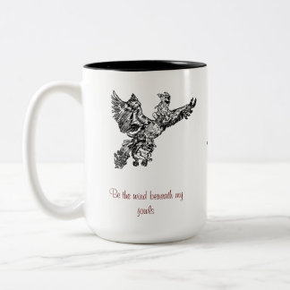 Caneca De Café Em Dois Tons O vento debaixo do meu buldogue jowls Mug