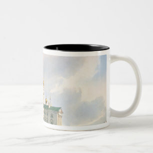 Caneca De Café Em Dois Tons O Virgin da igreja de Vladimir