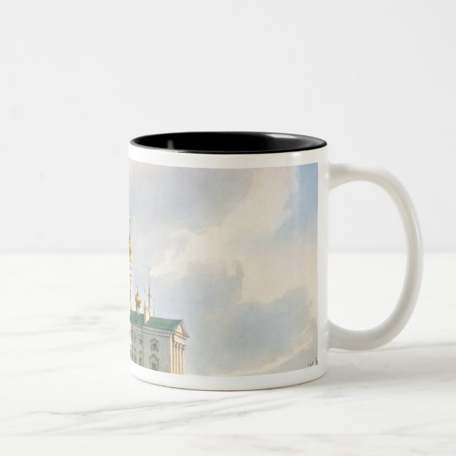 Caneca De Café Em Dois Tons O Virgin da igreja de Vladimir (Direita)