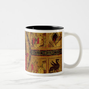 Caneca De Café Em Dois Tons O Virgin e a criança Enthroned