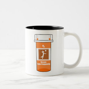 Caneca De Café Em Dois Tons O Volei é Minha Droga