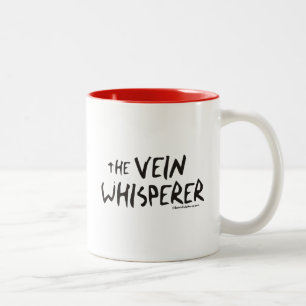 Caneca De Café Em Dois Tons O Whisperer da veia da enfermeira