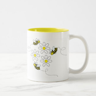 Caneca De Café Em Dois Tons O zumbido da flor