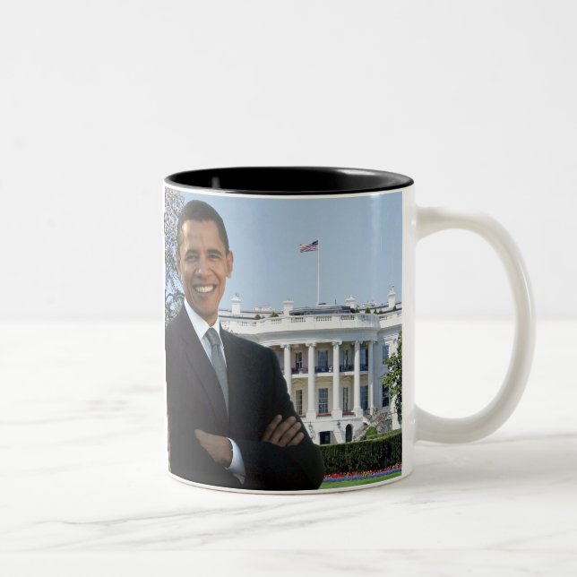 Caneca De Café Em Dois Tons Obama 2009 Inauguration Mug (Direita)