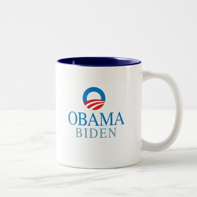 Caneca De Café Em Dois Tons Obama Biden (Direita)