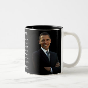 Caneca De Café Em Dois Tons Obama Sim Nós Fizemos - Inauguração Mug