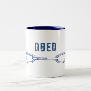 Caneca De Café Em Dois Tons Obed Rock Climbing Quickdraw