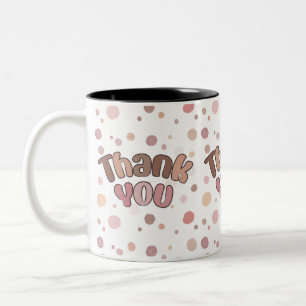 Caneca De Café Em Dois Tons Obrigado
