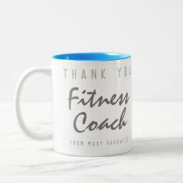 Caneca De Café Em Dois Tons Obrigado Malhação Treinador